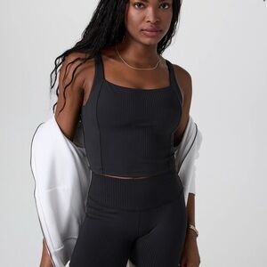 Black Ribbed Tank Top inversion ribbed s black Vuori top